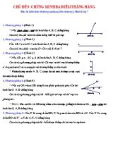 Chủ đề 9 Chứng minh ba điểm thẳng hàng - Hình học Lớp 7